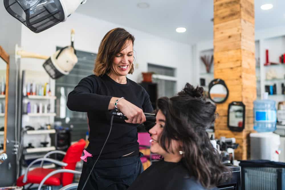 Smiling Hairdresser