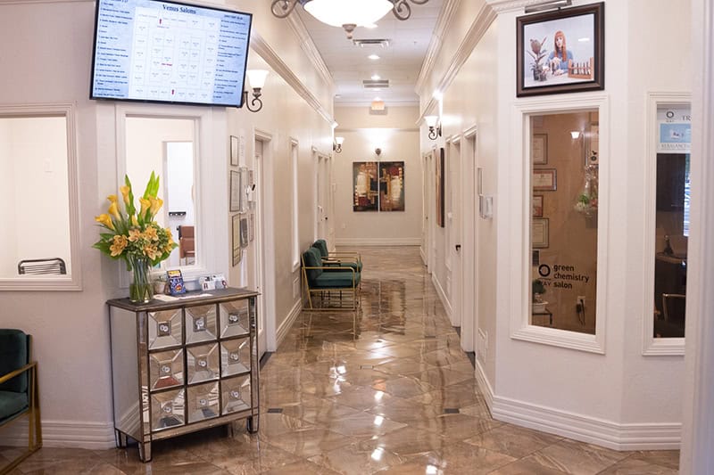 venus salon suites lobby